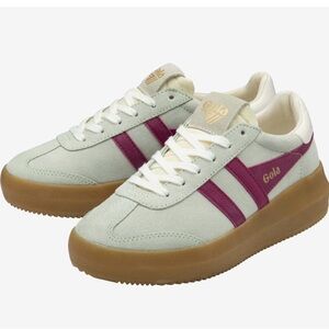 Gola Women's Sneakers in Cream and Fuchsia size 7